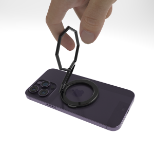 Apple MagSafe ชุบโลหะแบบพับได้ น้ำหนักเบา ที่วางโทรศัพท์มือถือแบบรูปแหวน อุปกรณ์เสริมสำหรับโทรศัพท์มือถือ