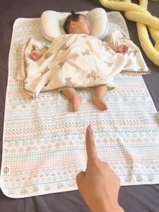 Tấm Lót Trẻ Em Bằng Cotton Nguyên Chất Thoáng Khí Thấm Hút Mồ Hôi Tấm Lót Trẻ Em Chất Lượng Mẹ Và Trẻ Em Tấm Lót Bằng Vải Cotton Mềm Mại Cho Trẻ Em