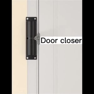 Automatic Door Closer Zinc Alloy Safety Spring Door Closer Adjustable Closing Door Hinge