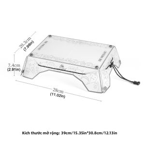 Bàn Gấp Ngoài Trời PP Board Siêu Chịu Lực Chịu Lực Nhẹ Cắm Trại Dã Ngoại Khay Đi Bộ Đường Dài Thiết Bị Đi Bộ Đường Dài UL Gear