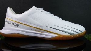 SATSET X Sepatu Futsal Pria Eagless Reborn In White List Grey Gold Original