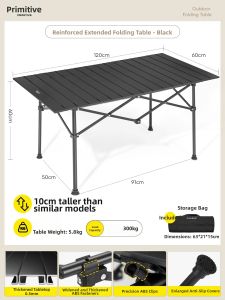 The Primitive | Portable Camping Table and Chairs Set Foldable Lightweight