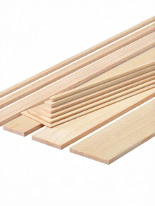 Thick Long Pine Wood Strip Thin Wooden Board DIY Handcraft Wood Piece Small Flat Thin Wood Slice for Model Making Tools