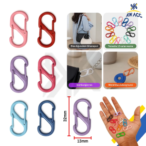 [KN ACC] NANVAN NVN-HK01 GANTUNGAN HOOK MINI - KLIP GANTUNGAN WARNA WARNI SERBAGUNA - PENGAIT UNTUK TASBOTOLKUNCI DLL