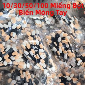 Mini Xốp Móng Tay Nghệ Thuật Bàn Chải 10/30/50/100 Viên Bộ Đôi Kết Thúc Chrome Phấn Mắt Applicator Dính Di Động Dụng Cụ Làm Móng Tay Trang Điểm