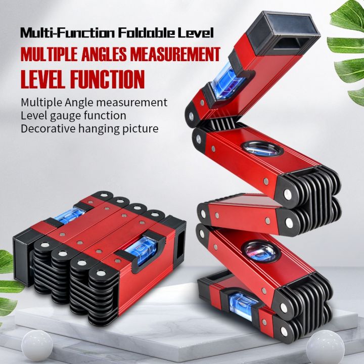 Level Tool Foldable Level Ruler Precise Protractor Mini Spirit