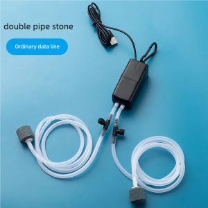 Mini Aquarium Air Pump Kit Oxygen Pump with Air StoneSilent High Energy EfficientUSB Aquarium Filter Fishing Tank Accessories