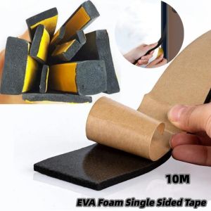 10M Black Rubber Sponge Door Window Seal Strip: Waterproof & Soundproof