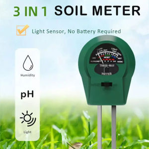 Bộ Dụng Cụ Đo Độ pH Độ Ẩm Và Độ Axit Đất 3 Trong 1 Cho Cây Trồng Vườn Hoa - Máy Đo Đất Cầm Tay Với Máy Đo PH Dùng Cho Làm Vườn
