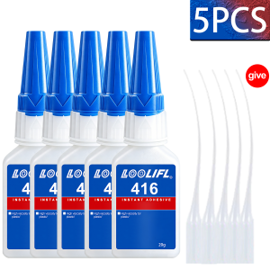 LOOLIFL | New Multi‑Purpose Quick Dry Super Glue High Strength Clear Strong Instant Adhesive For Jewelry Model Plastic Metal Bond DIY Tool