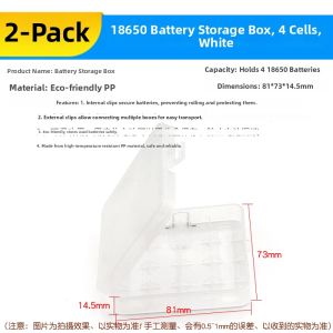 Risym | Battery Storage and Protection Box for AAA AA 18650 Plastic