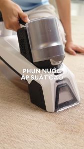 Máy Giặt Vết Bẩn Cầm Tay KOCHI H100 - Không Dây Lực Hút 8000Pa - Phun Nước Chải & Hút Khô - Làm Sạch Vết Bẩn Trên Thảm Sofa Nệm Vải - Nhẹ Chỉ 1.8Kg - Pin 2000mAh Dùng 40 Phút - Sạc Type C - Tiện Lợi Đa Công Dụng