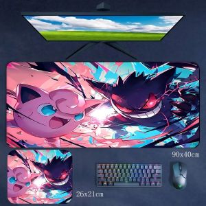 Potdemiel | Creative Rubber Mouse Pad Animation Pokémon Gengar Large Size Computer Keyboard Mouse Pad Small Size Office Convenient Mouse Pad