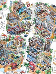 3D Large Sticker