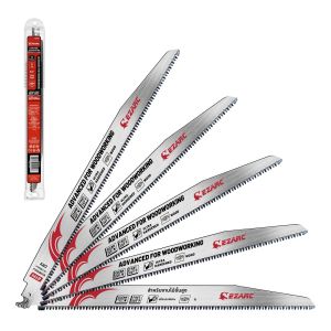 12 นิ้ว 8TPI ไม้ใบเลื่อยตัดแต่งกิ่ง5pcs 300mm Tri-Edged Fleam GROUND ฟันใบเลื่อยลูกสูบ การออกแบบฟันญี่ปุ่น