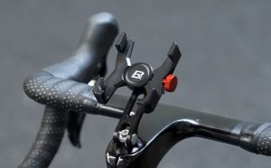 ROCKBROS Bicycle Phone Holder Aluminum Alloy Adjustable MTB Road Mountain Bike Stem Phone Mount Stand Non-slip