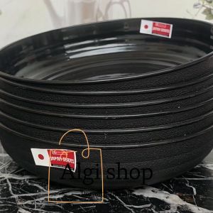 12Pcs Grastis sendok Piring Ramen bulat cekung Foodgrde tahan panas