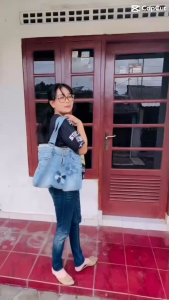 Tas Tangan Denim Wanita/Tas jeans wanita unik