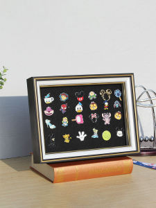 Disney Badge Frame Bubble Mat Commemorative Medal Display Frame Hollow Storage Frame Wall Hanging Picture Frame Simple Modern Resin