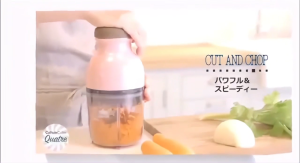 【Official Store】2026NEW MONTROLI  Japan FP126-P 1L Capsule Cutter Spin Chopper Blender Grinder Mixer Mincer Masher Shredder Juicer / Pengisar Pengadun Blender Portable Blender Food Processor 1L Capacity 4 Stainless Blades Meat Grinder Food Chopper