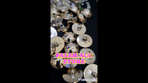 12 PCS KANCING JAMUR POLOS TIMBUL GOLD 22 MM / 22 CM