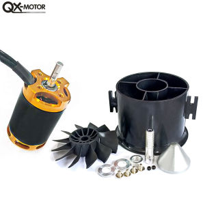 QX-MOTOR 70mm QF2827 EDF 12 Blades Ducted Fan with Brushless Motor 2600kv/1800kv Brushless Motor Use 4s/6s ESC For RC Airplane