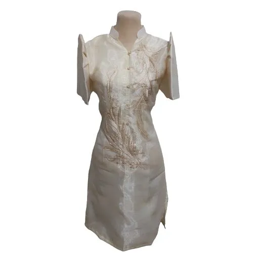 green emerald velvet dress WV07 - Barong Tagalog Dress