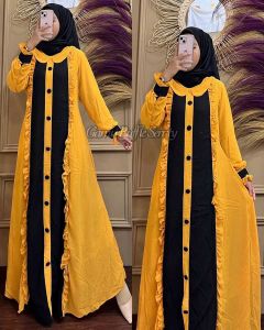(Bisa COD) Gamis Modern Ceruty Premium/Gamis Ceruty Terbaru