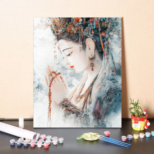 Kayou | Buddha Religion Painting By Numbers for Adults DIY Kits HandPainted on Canvas Oil Picture Drawing Coloring By Number