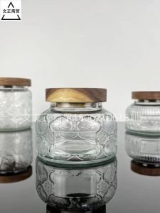 โหลใส่ของแบบแก้วปากใหญ่แนววินเทจกระป๋องเก็บผลไม้อบแห้งสำหรับขายปลีกกระป๋องเก็บใบชากระป๋องปิดผนึกเก็บธัญพืช5ชนิดธัญพืช5ชนิดธัญพืช5ชนิดธัญพืช5ชนิดธัญพืช5ชนิด