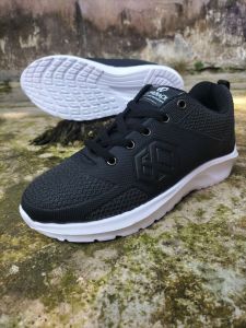 sepatu sekolah anak laki - laki sepatu hitam puti hitam polos comeback