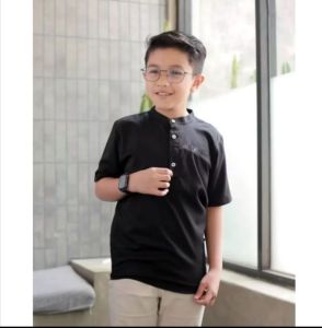Baju Koko Couple Ayah Dan Anak Atasan Muslim Katun Terbaru M L XL XXL Baju Lebaran 2025