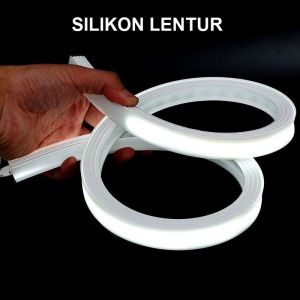 Cover Led Strip Silicon Flexible Putih Susu 16x10mm Housing Led Strip