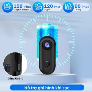 Camera Hành Động Mini 4K 1080P Chống Nước Không Dây WiFi Di Động HD Gắn Mũ Bảo Hiểm Xe Máy Xe Đạp Quay Phim POV Thể Thao Camera Đeo Thân