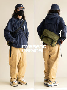 Durable Nylon Commuter Sports Bag Mens Womens Postal Bag Three-Point Fixed Cycling Bag Casual Crossbody Shoulder Bag