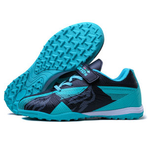 Boys Soccer Shoes TF Spikes 6 Years Old Kids Sneakers Durable Comfy New Fashion Style 29-39 Velcro Cool Girls Non-slip Teenagers Sports Footwear Kindergarten Primary School Students Professional Training Children Football Boots