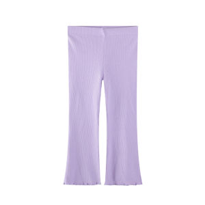 Jumping Meters Colorful Full Length Leggings for Girls Flare Pants Pencil Pants for Kids Purple Trousers 2-7T Hot Selling