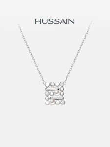 HUSSAIN | Dây Chuyền Đá Ngọc Trai Nước Ngọt Thiết Kế Pendant Bạc Sterling Phong Cách Nhật-Hàn