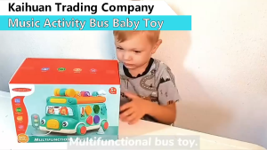 Education Learning Car Cartoon Smart Simulated Bus Hits Hamster Toys Early Education Music Box Baby Toys
