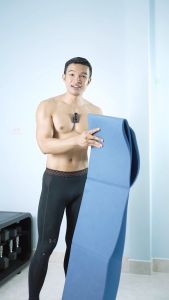 ฟิตจริง เสื่อเทรนนิ่งทูโทน TPE ออกกำลังกาย ปรับความหนาได้ พับเก็บสะดวก