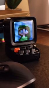 Loa Bluetooth Divoom DiToo Pro 15W/Plus 10W hiển thị màn hình Led kiểu dáng máy tính cổ - BH 12 tháng