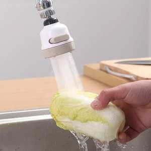 Kepala Sambungan Kran Keran Air Wastafel Washtafel Westafel Cuci Piring Angsa Fleksibel 360 Derajat Putar Shower Turbo Faucet Jet Sprayer/ Saringan Penghemat Air Perlengakapan Dapur Rumah Tangga
