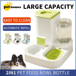 Pet Dog Cat 2 in1 Automatic Food Water feeder Large Capacity dispenser Puppy Kitty Food Bowls