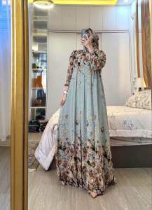 Namira Gamis Set Hijab Rayon Premium Gamis Set Hijab Wanita Kekinian Busui Resleting
