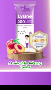 Kẹo Mút Bổ Sung Lysine Hữu Cơ Cho Bé Happy Vitamin Hỗ Trợ Hấp Thụ Canxi Tốt Hơn Phát Triển Chiều Cao - LAVIKI Organic