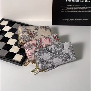 DOMPET PANJANG ROSETA WANITA PINK MOTIF CANTIK AESTHETIC SIMPLE WA1043P3 TERBARU ELEGAN TALI PENDEK