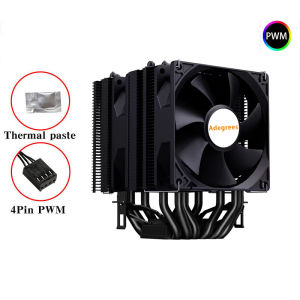 CPU Air Cooler 4PIN PWM 6 Heat Pipe PC Processor Radiator for LGA1700 1200 1150 1151 1155 1156 2011 X99 AMD AM4 AM5 Ventilador