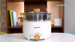 SAMONO หม้อไฟฟ้ามินิ เหมาะสำหรับ 4-5 คน หม้อสุกี้ กระทะไฟฟ้า หม้ออเนกประสงค์ 2.4 ลิตร ร้อนเร็ว DG01S พร้อมส่ง