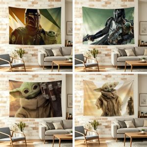 Star Wars | S-star w-Wars Grogu flag Durable Outdoor Indoor Patio Festive Decoration Classic Design Pole Wall Room Banner