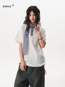 Casual Loose Couple T-shirts Short Sleeve round Neck Pure Color Summer New Design Sensation Womens Mens Versatile Cotton Tee